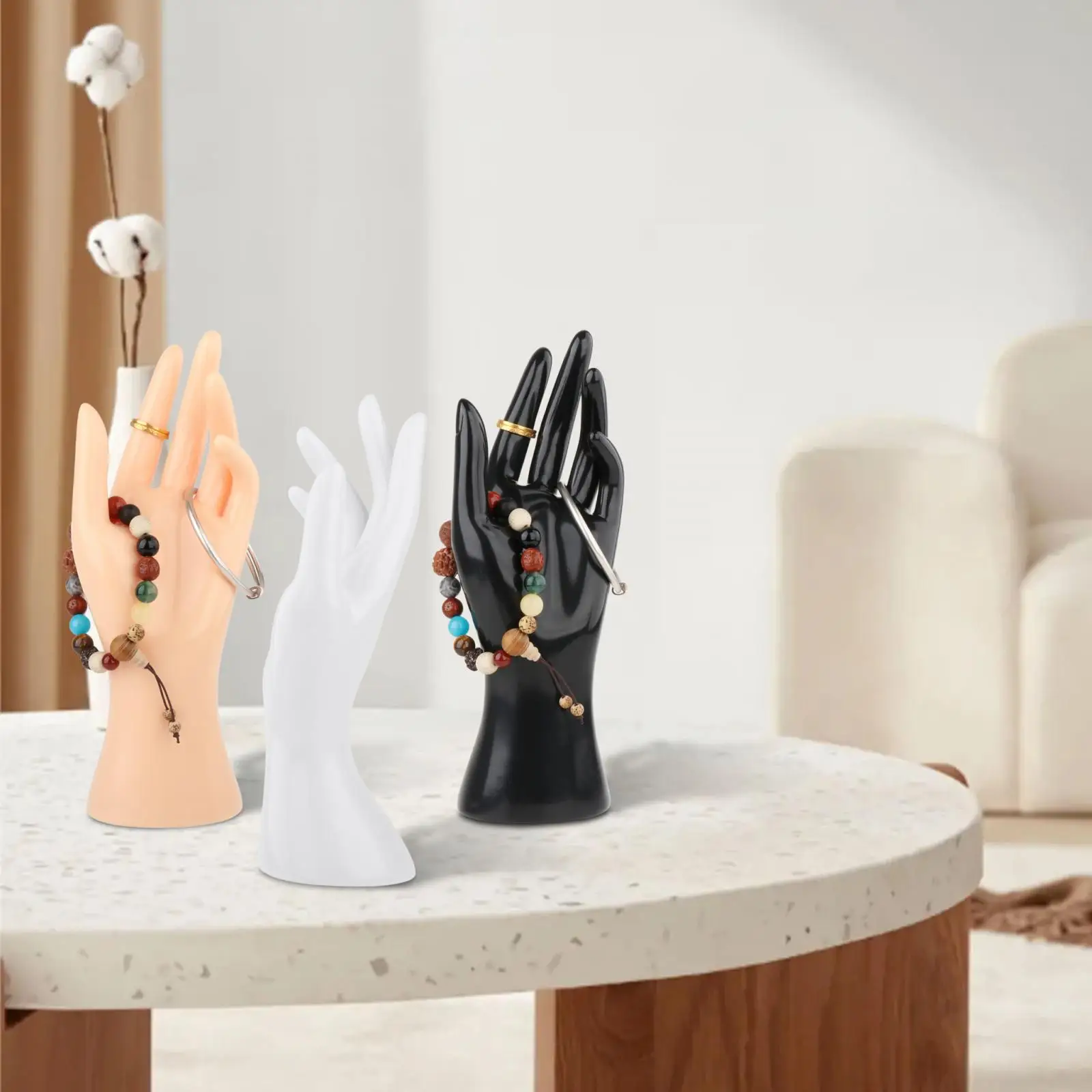 Female Mannequin Hand Jewelry Bracelet Chain Ring Watch Display Holder Rack for desktop showcase shop home jewelry Decoration