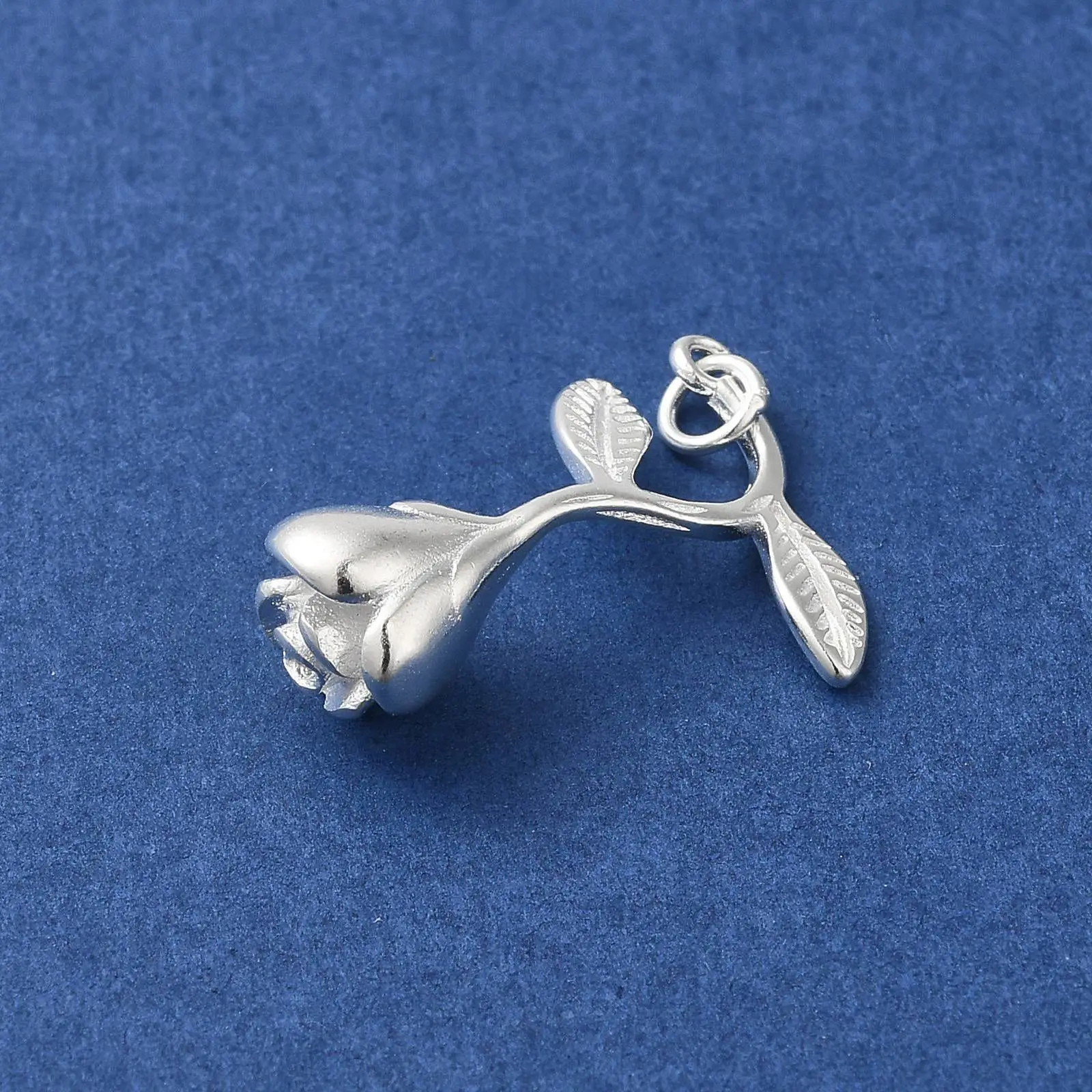 50pcs Rose Brass Pendants 2 Colors Dangle Flowers Charms Earring Necklace DIY Jewelry Making Gift Craft Supplies 23x14x7.5mm