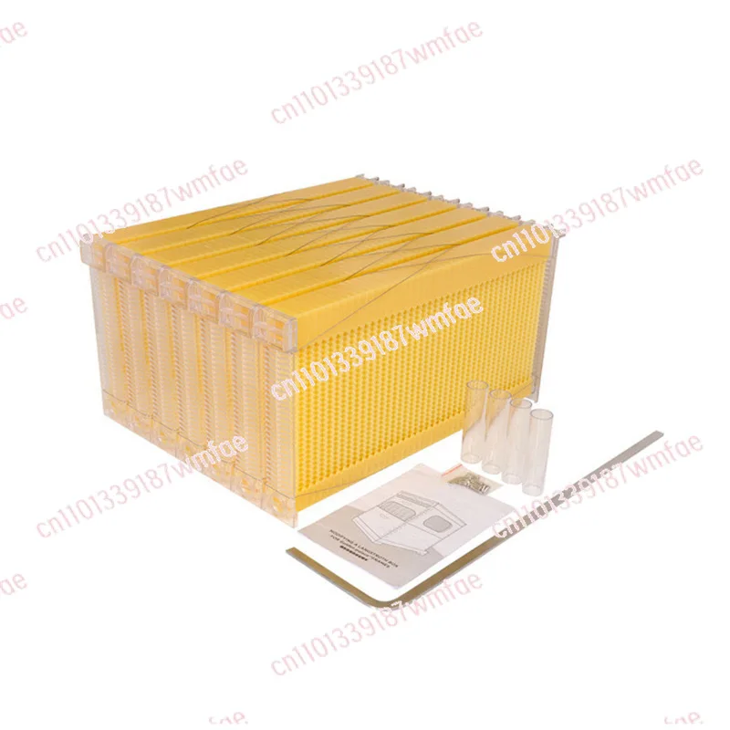 Pin bee tool 7PCS self-flowing honey nest base, bee spleen self-flowing bee box automatic honey collection plastic nest base