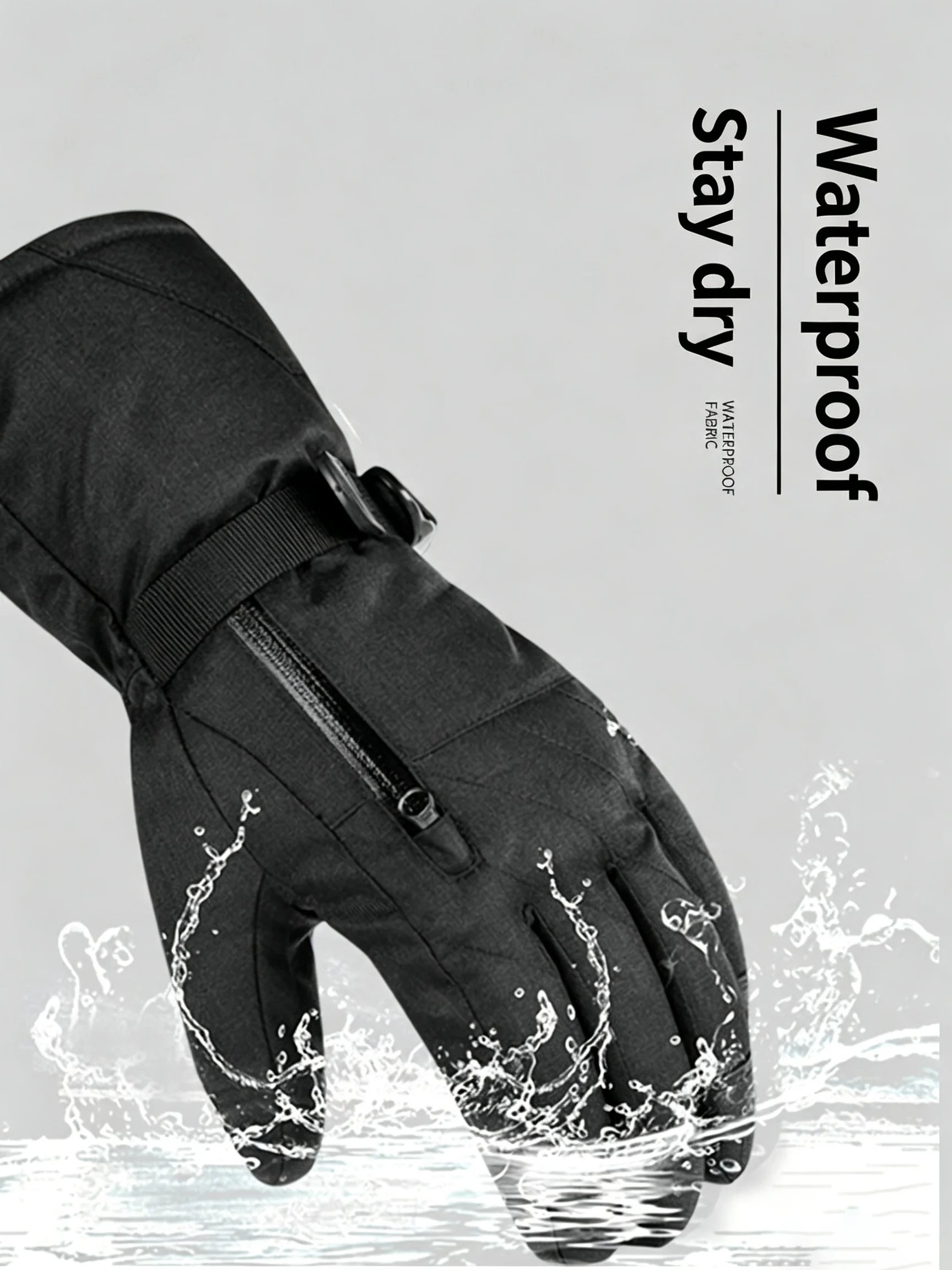 Tactical bird gloves, winter warm gloves, ski cold-proof and waterproof gloves