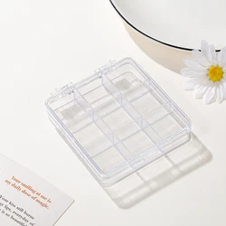 High Transparent Jewelry Storage Box Polycarbonate 9 Compartment Slot Organizer  Jewelry Manicure Small Objects Sort Store Box