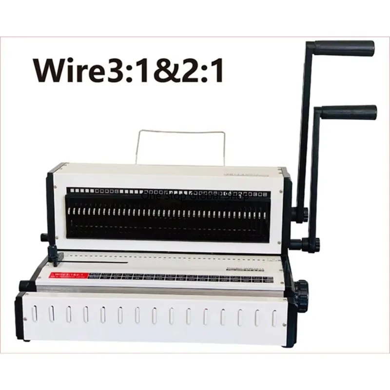 SG-Hot Sale Desktop Office Wire Binder Machine 2:1 And 3:1 Calendar Wire Binding Machine F4 Size Wire Binding Machine