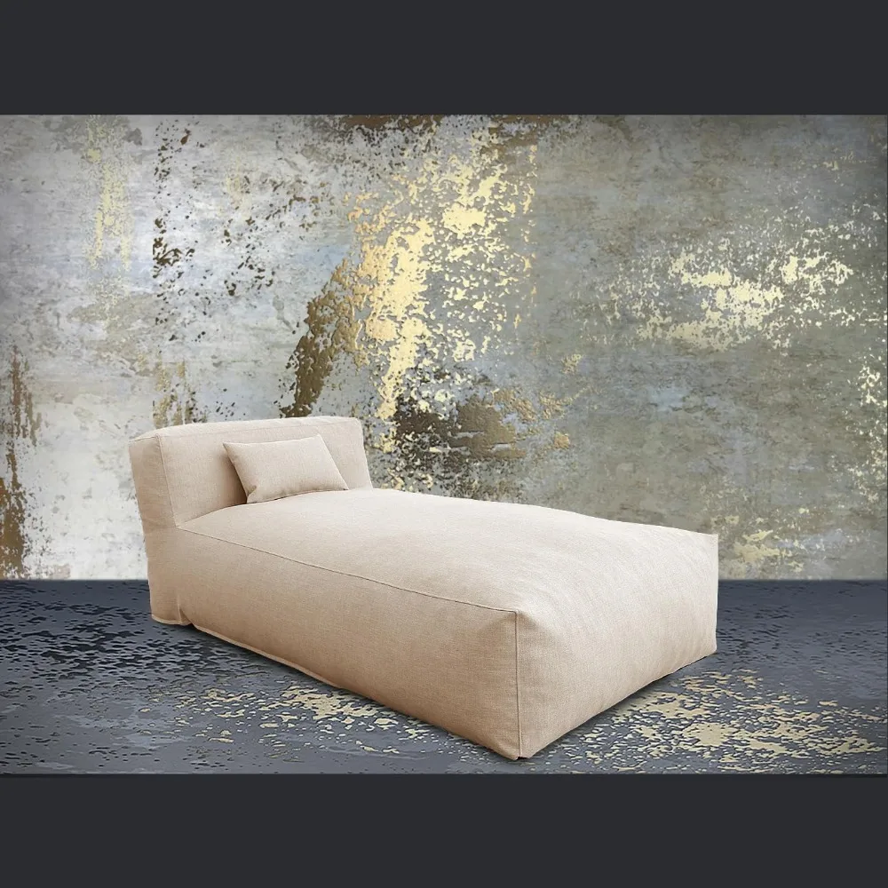 Outdoor Lounge Chair Bed Sofa with Dense Foam for Patio, Poolside Comfort