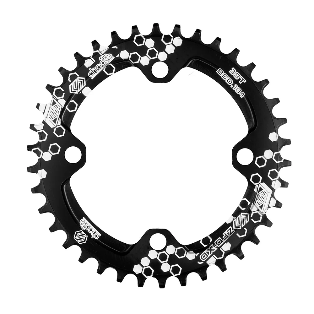 SUNTNUR Aluminum 7075 CNC 104 BCD Bike Chainwheel 38T For SHIMANO 1 Piece