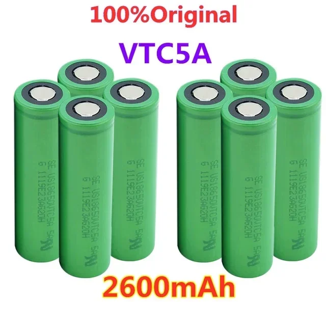 Nueva batería recargable de iones de litio 3,7 V 2600 mAh 18650 VTC5. Adecuado para linternas y coches de juguete.