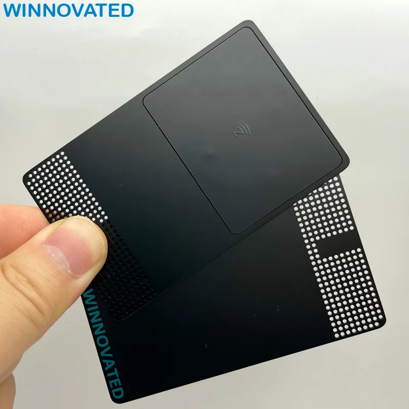 Customized product New Design High Quality Blank Stainless Steel Brass NFC Metal Business Card - Image 3