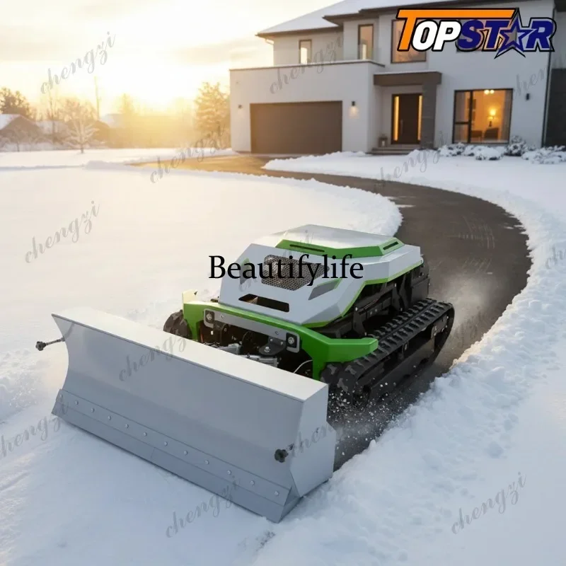 f182 Cutomized Remote-controlled Adjustable Grass Shredder Snowplow Lawn Mower Bulldozer Multifunctional for Sale