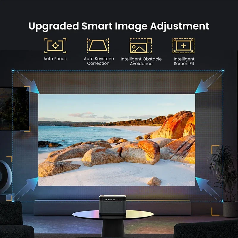 2025 Version Mars Pro 2 4K Projector DLP Video 3D Beamer Google TV MEMC Cinema for Home