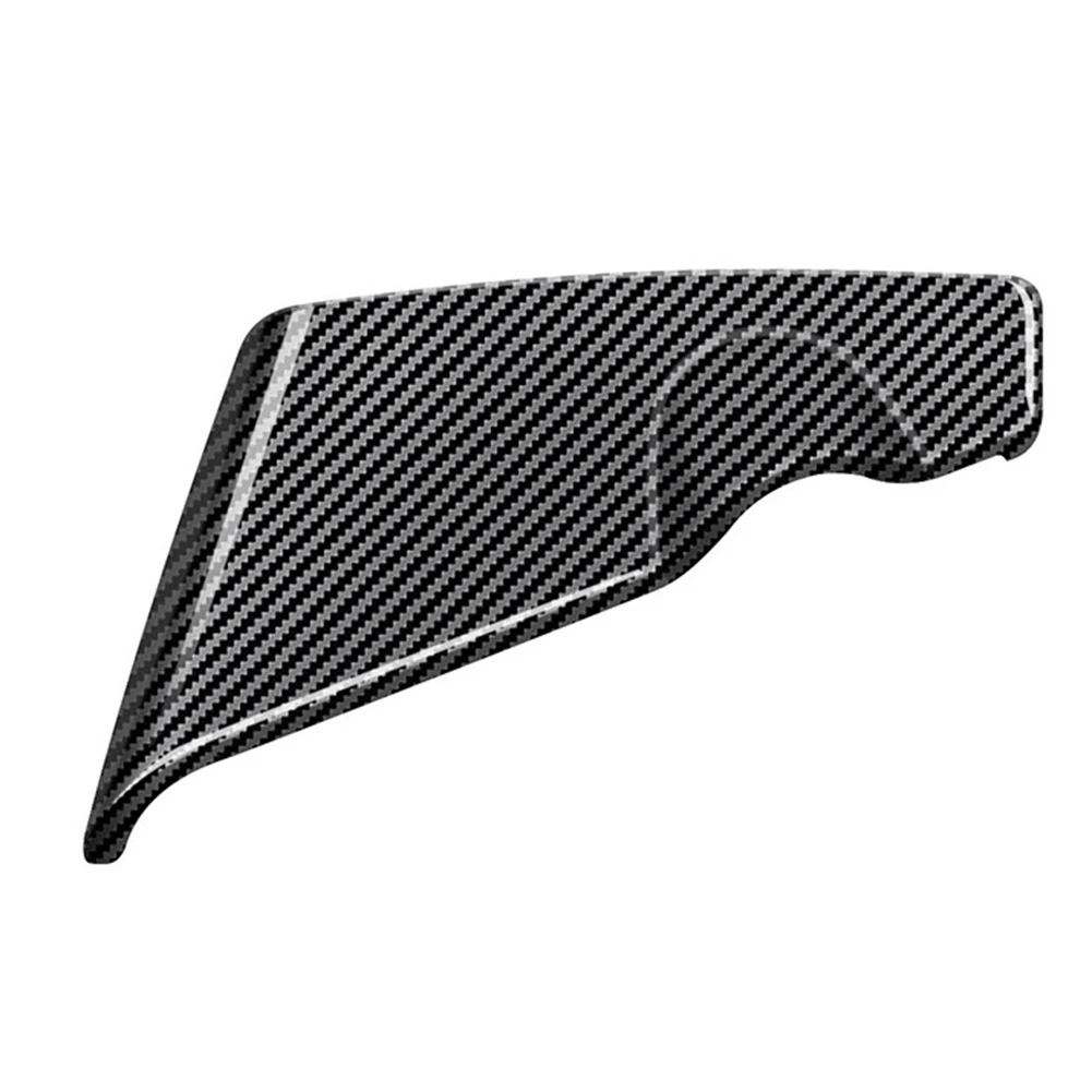 غطاء سيارة الكسوة اكسسوارات السيارات الملمس ABS ألياف الكربون الأسود مركز التحكم لكيا EV6 22 23 لكيا EV6 2022 2023