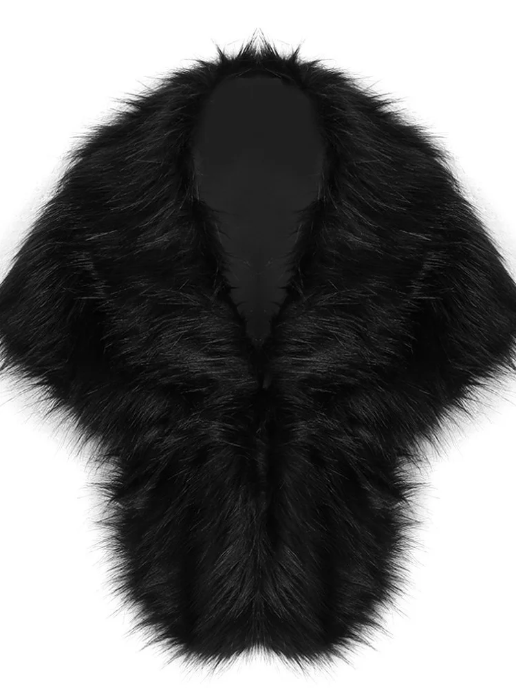 

Wedding Coat Women's ort Sle Artificial Rabbit Fur awl Cowl Ne Design No Sve Waist aped European Sle Outerwear