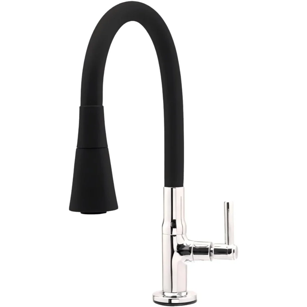 Torneira De Cozinha Parede Gourmet Inox Flexível Cromada Premium Anti-corrosão