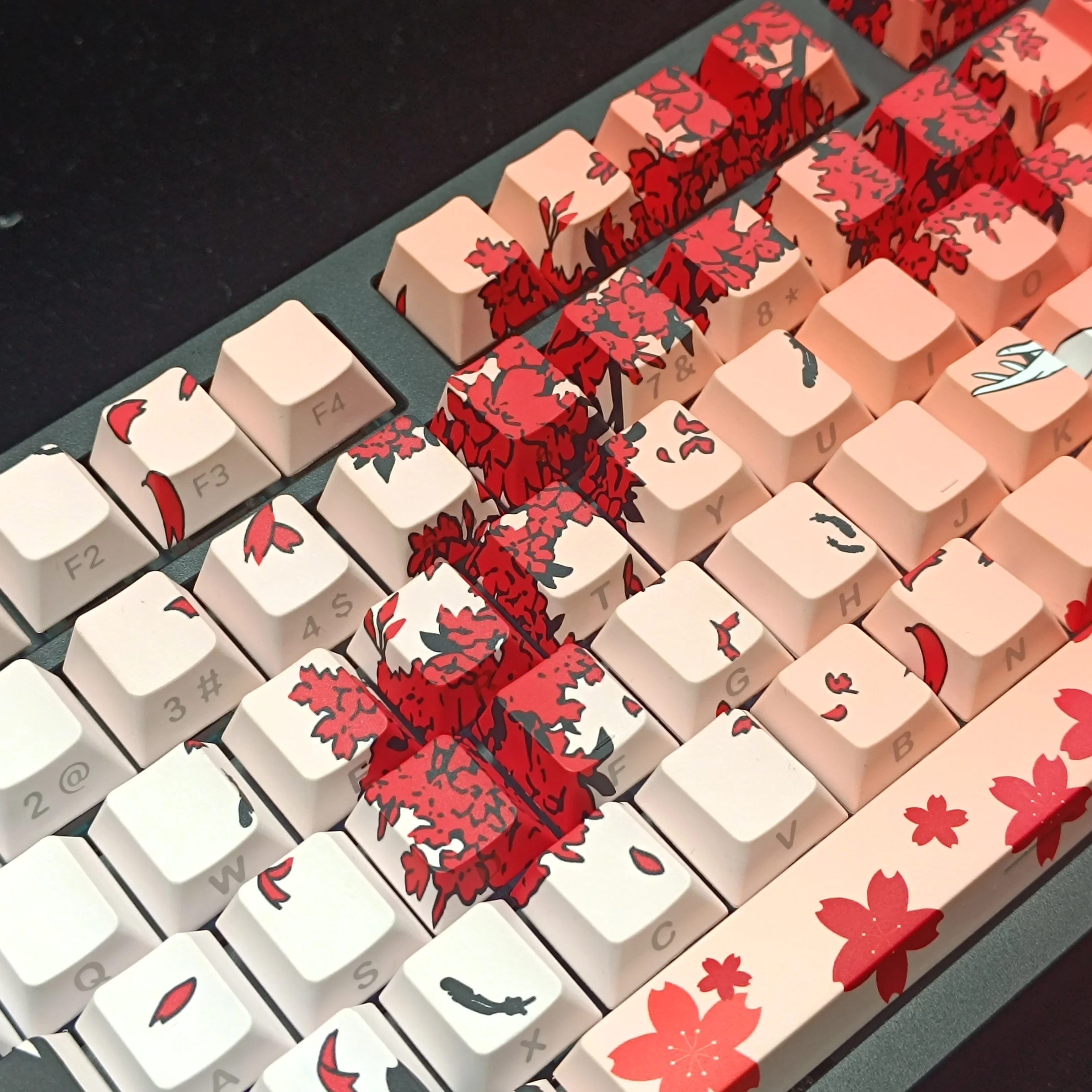 

Keycap side engraving PBT five-sided sublimation customized mechanical keyboard keycap 60/75/87/98/108