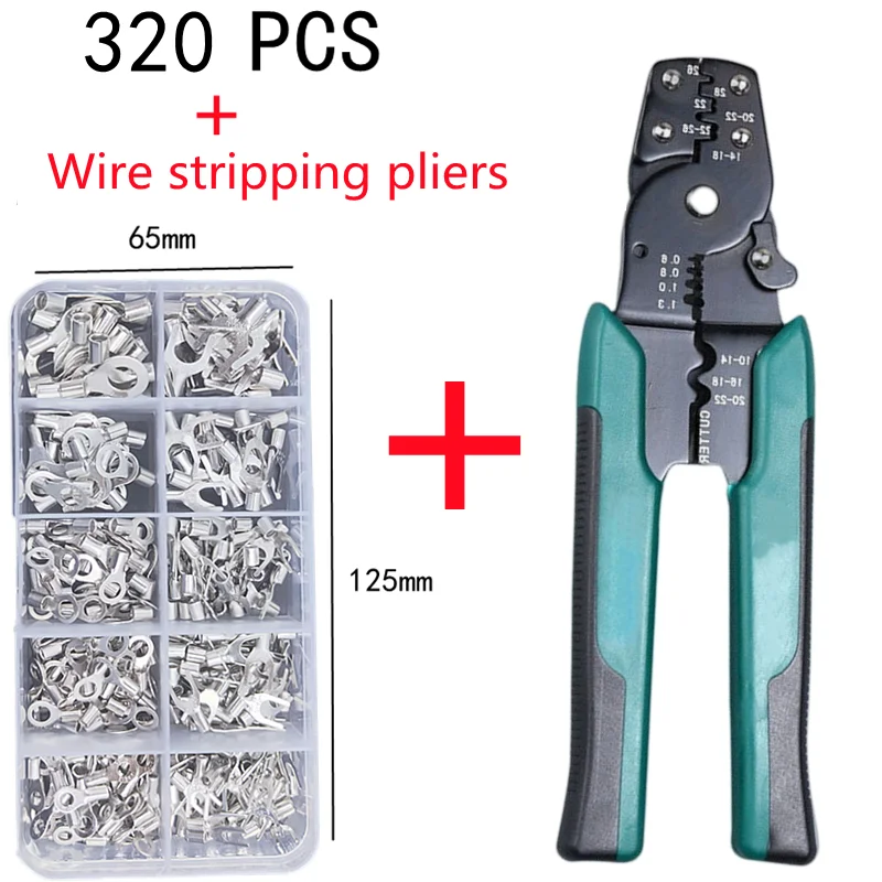 Boxed crimp terminals, electrical connectors, U/O shapes, fusion terminations, wire connectors, cable termination pliers