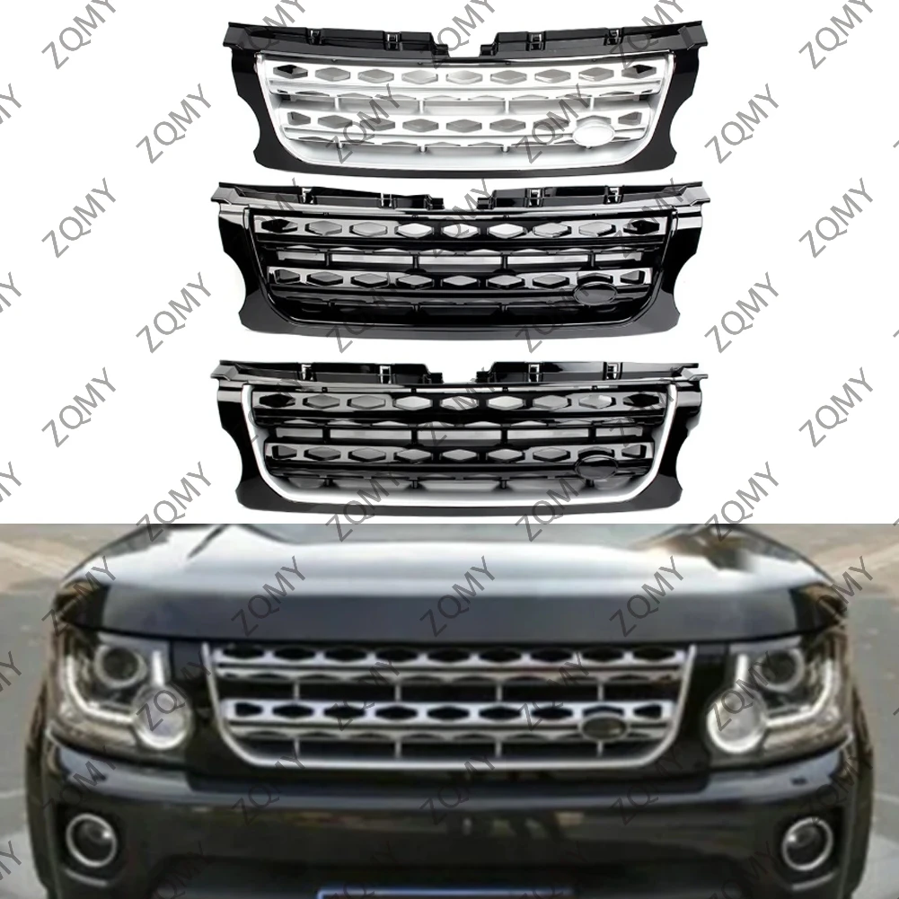 For Land Rover LR4 Discovery 4 2014 2015 2016 Car Front Bumper Racing Grill Honey Comb Mesh Grille ABS Plastic