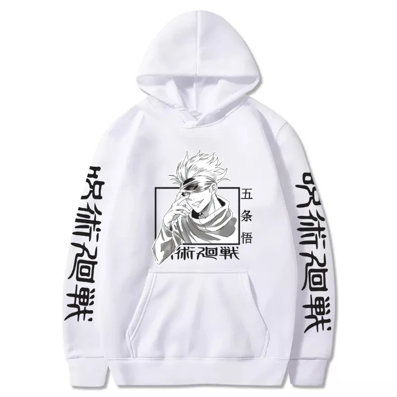 

Мужской свитер с круглым вырезом в стиле аниме Jujutsu Kaisen Gojo Satoru, осенне-зимняя новая мужская и женская уличная одежда