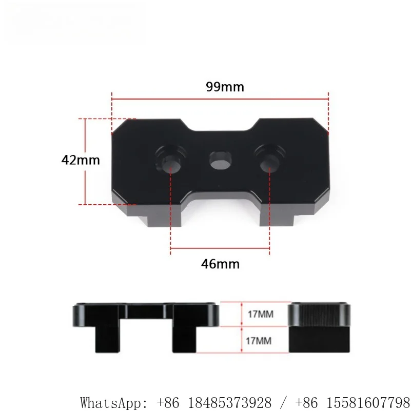Transmission bracket embedded block