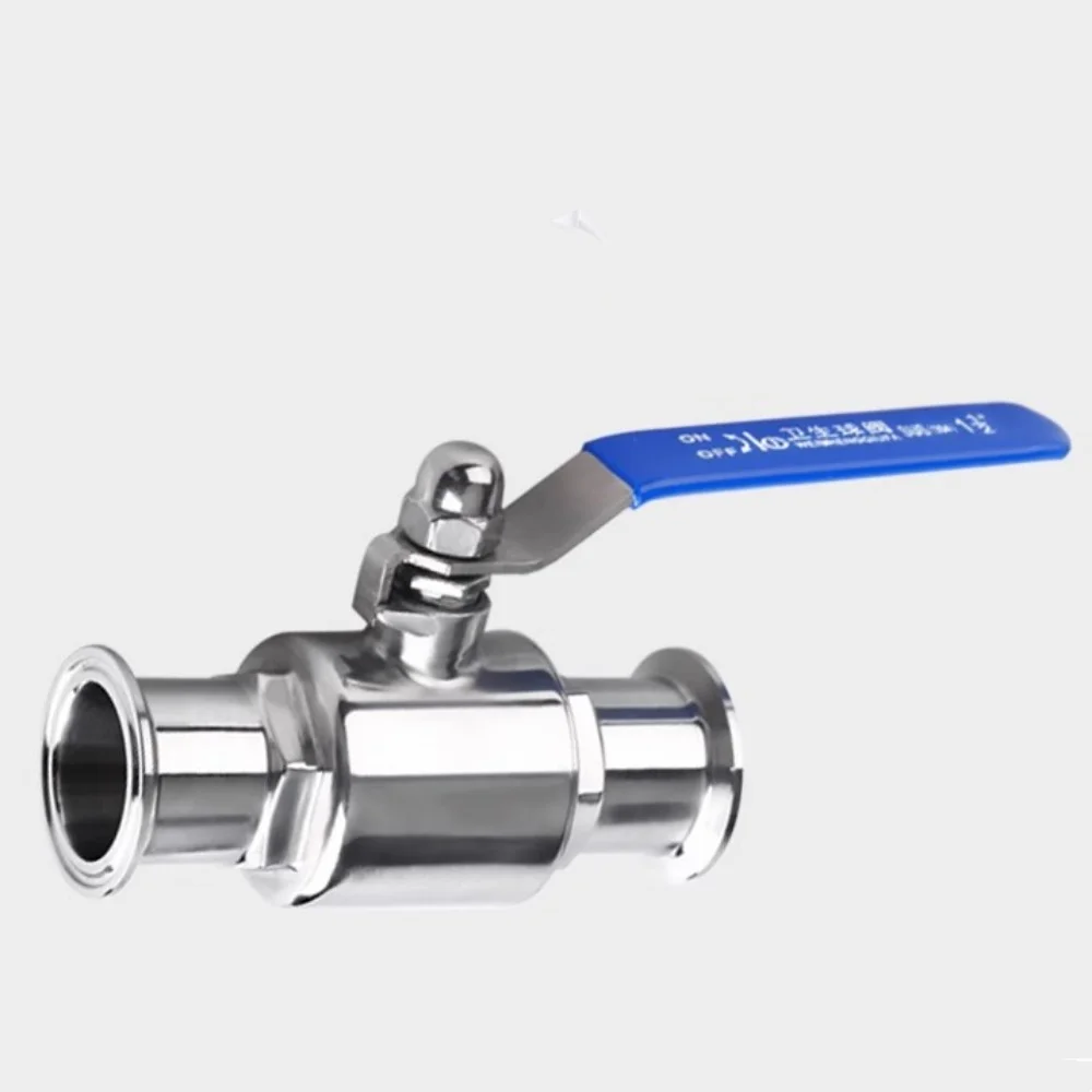 

Зажим Φ45Φ51mm OD64mm Прямой шаровой кран Санитарный шаровой кран SS304 Зажим для пищевого клапана через быстроразъемный клапан