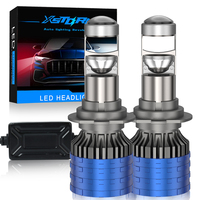 H4 H7 Led Mini Projector Lens H8 H11 Canbus 9005 HB3 9006 HB4 Car Headlight Bulbs 120W Auto Lamp 12V 24V 6000K