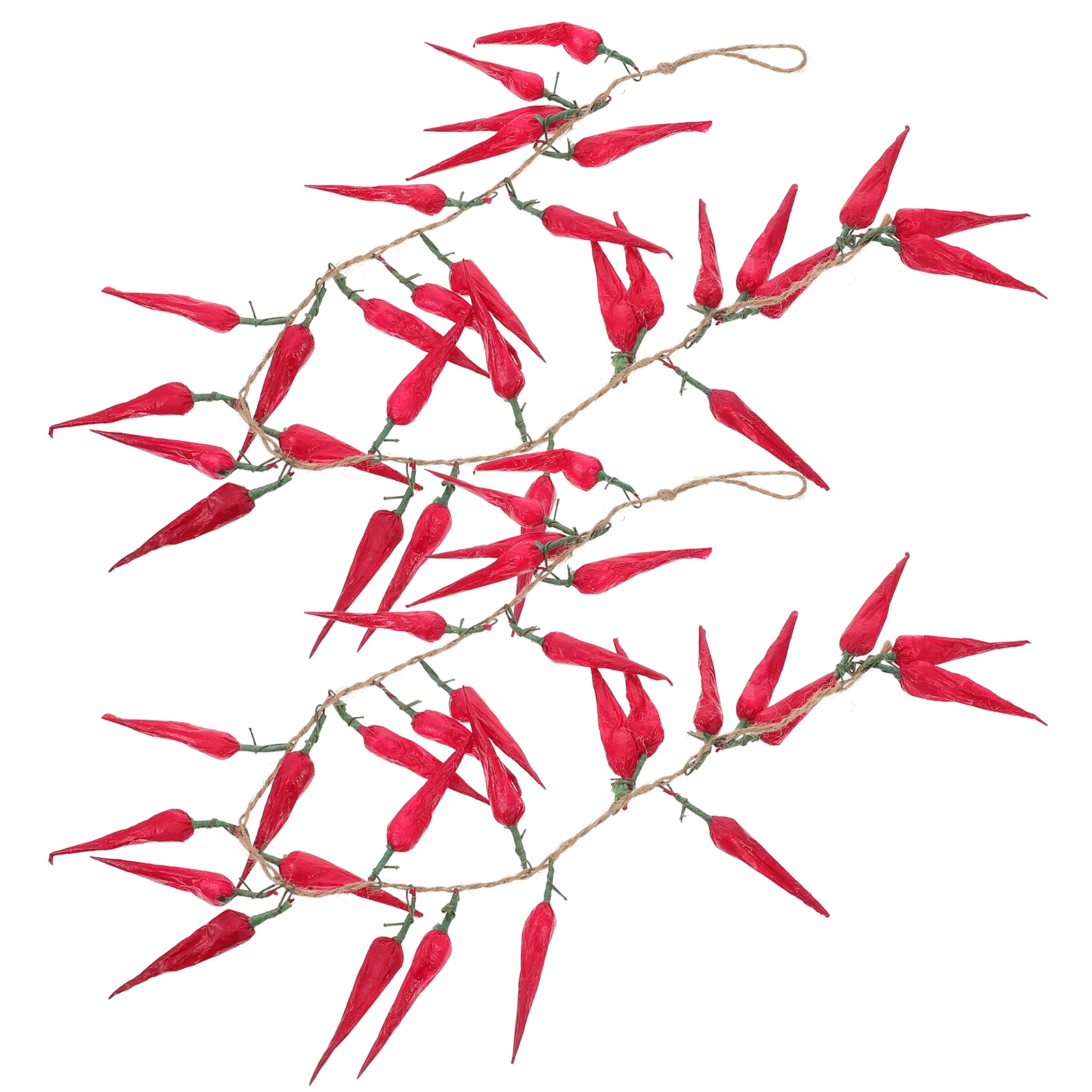 

2 Pcs Accessories Simulated Pepper Pendant Peppers Artificial Plastic Decoration