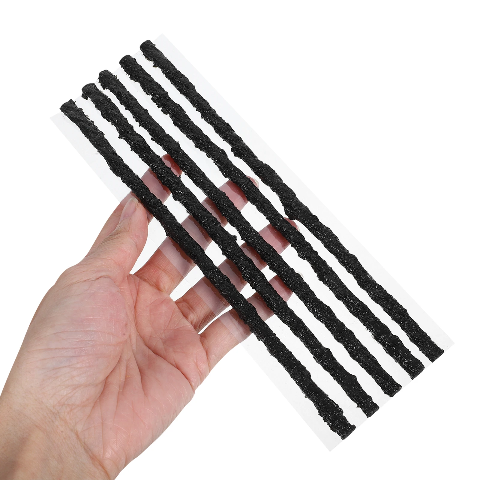 

5pcs Black Rubber Repair Strip 200mmx6mm for Motorcycle Car Quick Tire Patching Tool Tubeless Emergency Bike Plug Kit