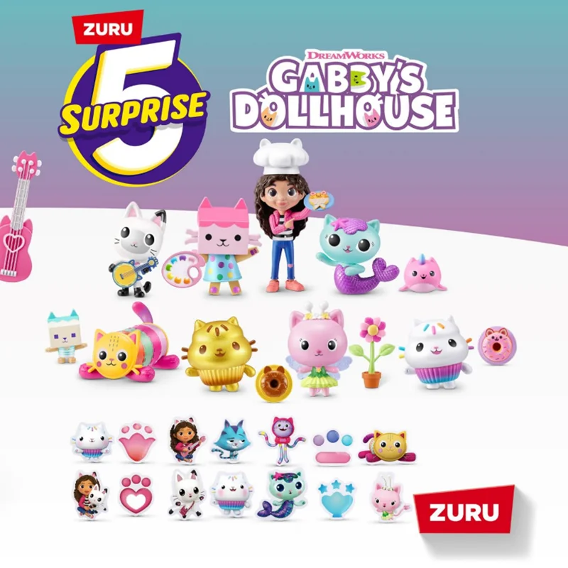 

Zuru 5 Surprise Doll Gabbys Dollhouse Series 5 Times Surprise Ball Removal Toy Trendy Blind Box Birthday Gift For Girls