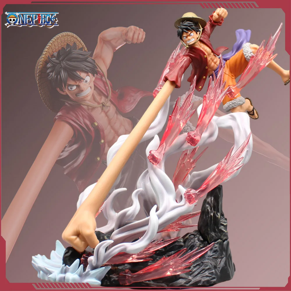 

29cm One Piece Luffy Long Hand Anime Figures Nika Luffy Gear 2 Action Figurine Pvc Statue Model Doll Collection Toy Decora Gifts