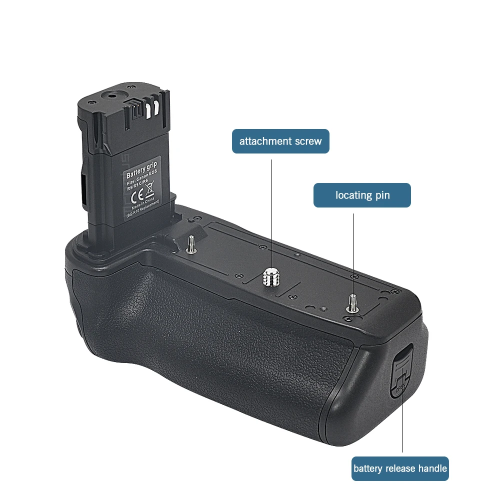 Mcoplus BG-EOS R5 R6 Vertical Multi-funtion Battery Grip for Canon EOS R5 R5C R6 R6 Mark II Camera as BG-R10