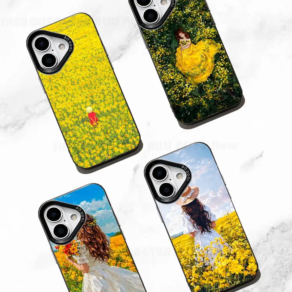 

Yellow Vibrant Color Phone Case For IPhone 17 16e 16 15 14 13 12 11 Pro Max X XR XS MAX Back Cover