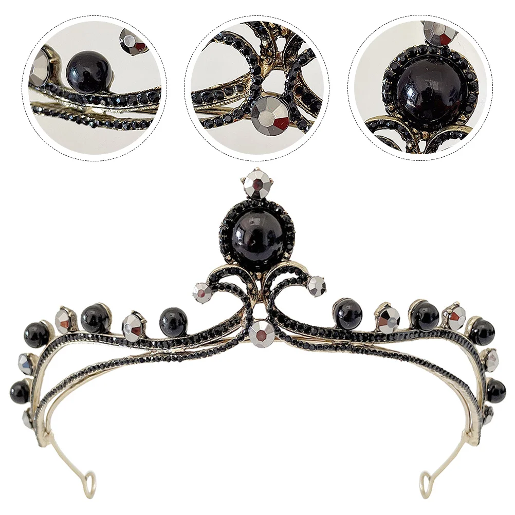 

Wedding Bride Tiara Bridal Crown Rhinestone Headband Women Girls Hair Jewelry Stay Firmly No Burden for Party Bride Crown