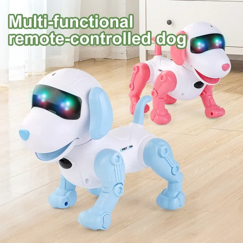 

1pc Interactive Robot Dog Toy for Kids - Remote Controlled, Walking and Talking Pet Puppy, ABS Resin (Batteries Not Included)