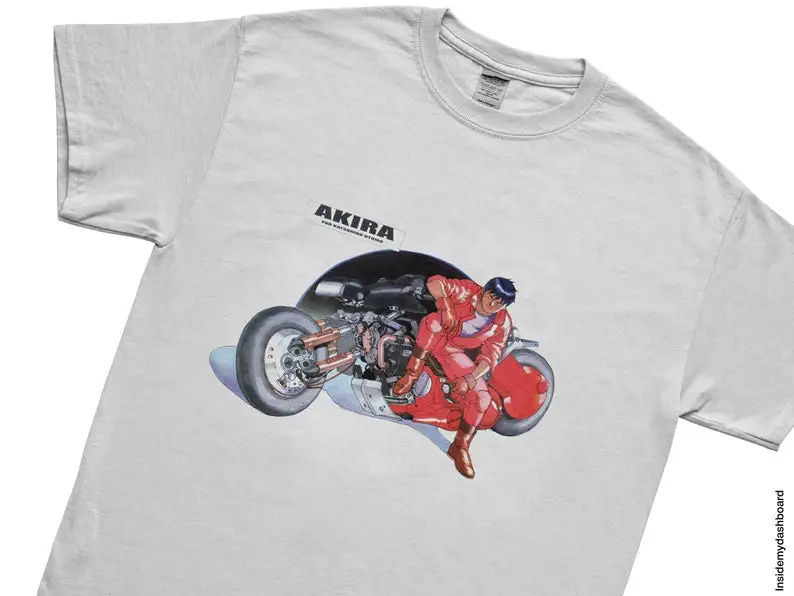 Akira Kaneda Akira Leaning on Bike T-Shirt