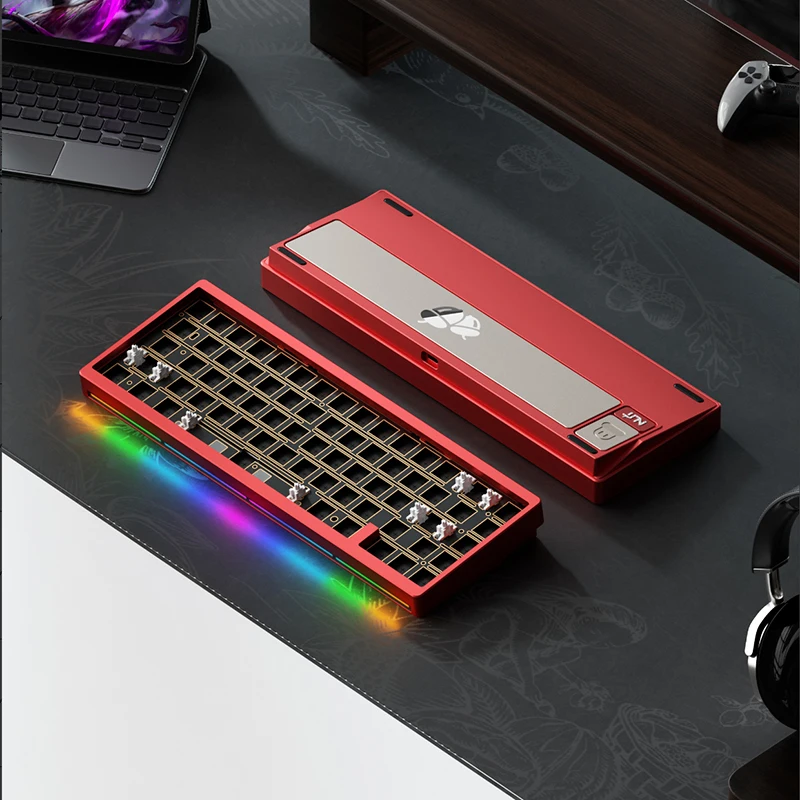 2025 WEIKAV UNT-65 Series 3 Mode Aluminum Tuo Tuo Mechanical Keyboard Kit 6000mah Long Battery Life Boys Game Essential Keyboard