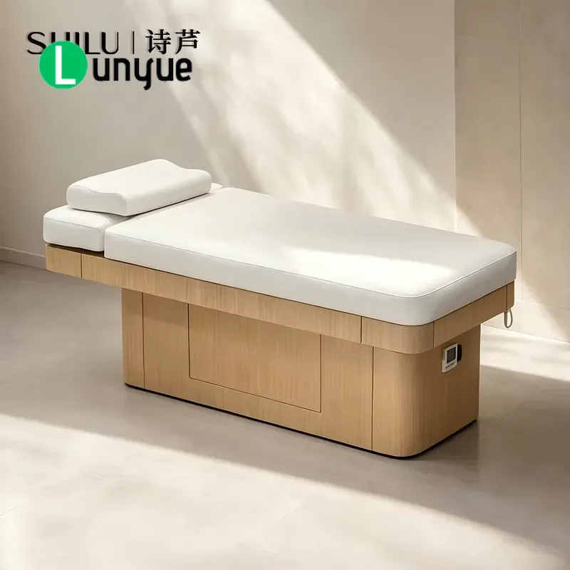 Electric Beauty Bed with Height Adjustment and Reclining Backrest for Facial Treatments in Beauty Salons and Spas Comfortable