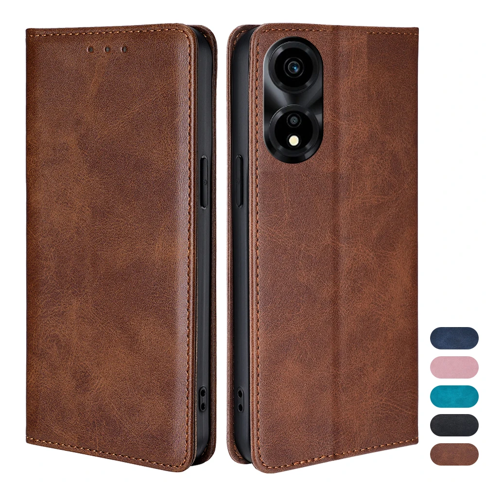 Protection Leather Phone Case for Honor X5 Plus X7 X7A X8A X9A X10 X8 X6 X6S X9 5G Magnetic Flip Book Case Funda with Card Slots