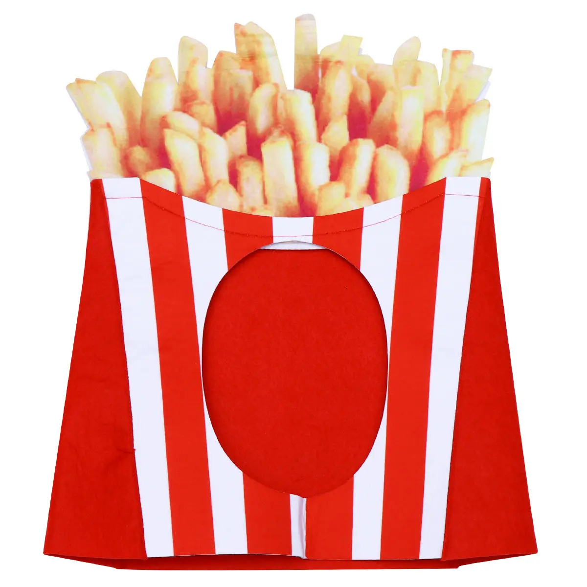 

1Pcs Fashionable French Fries Shape Party Hat Soft Cozy Funny Food Decoration Headgear Ideal for Photo Shoots Parades Holiday