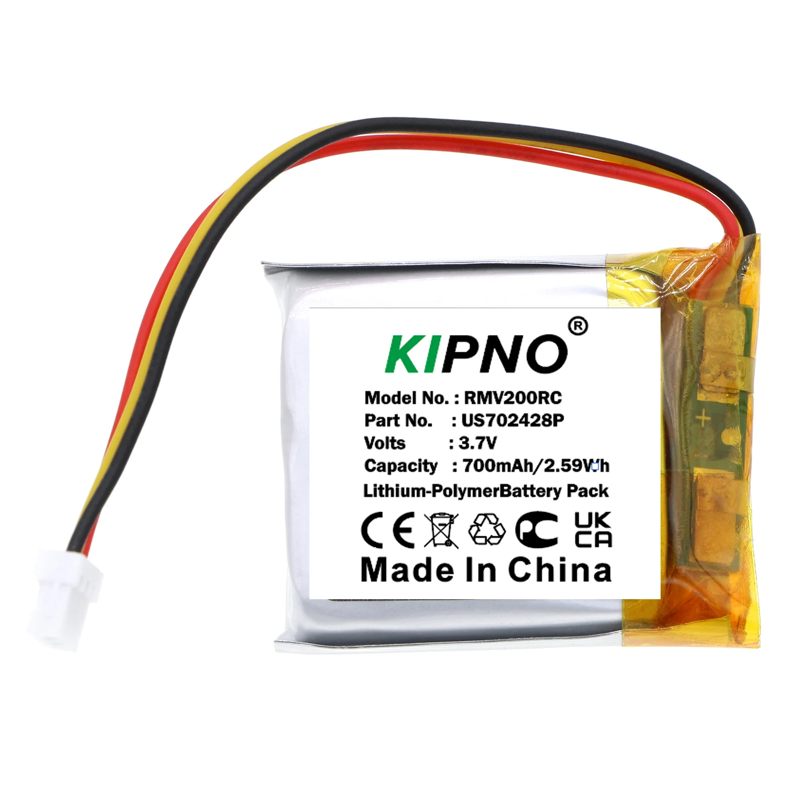 

KIPNO Keyboard,Mouse 700mAh Battery US702428P For RAZER Viper Ultimate RC30-030501 V2 Pro RZ01-0439 Cobra Pro Deathadder V3 Pro