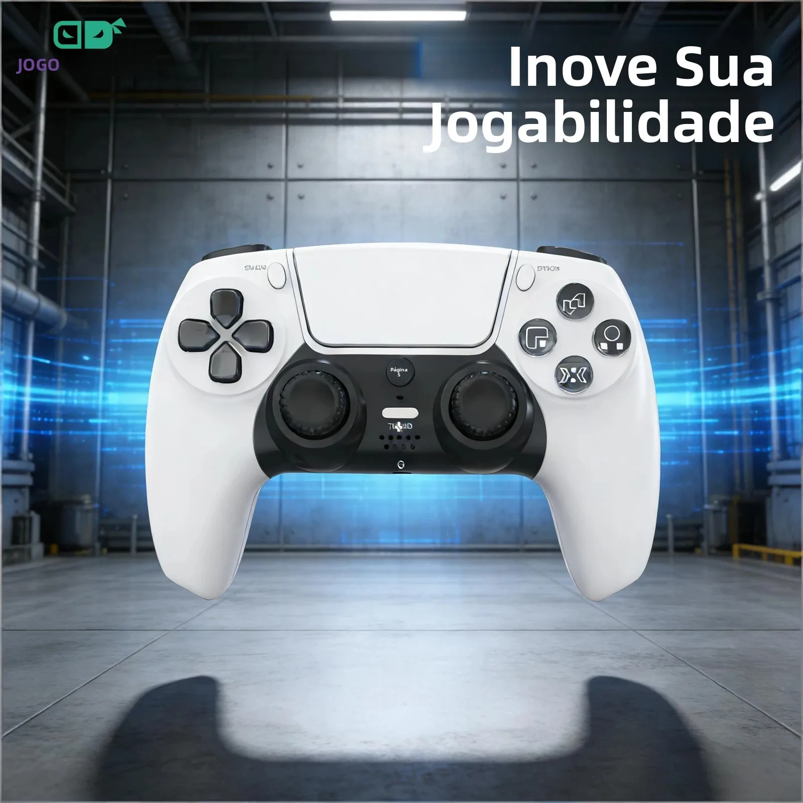 gaminja-bt-gamepad-transparent-crystal-buttons-six-axis-gyroscope-ergonomic-design-compatible-for-ps5-pc-wireless-controller