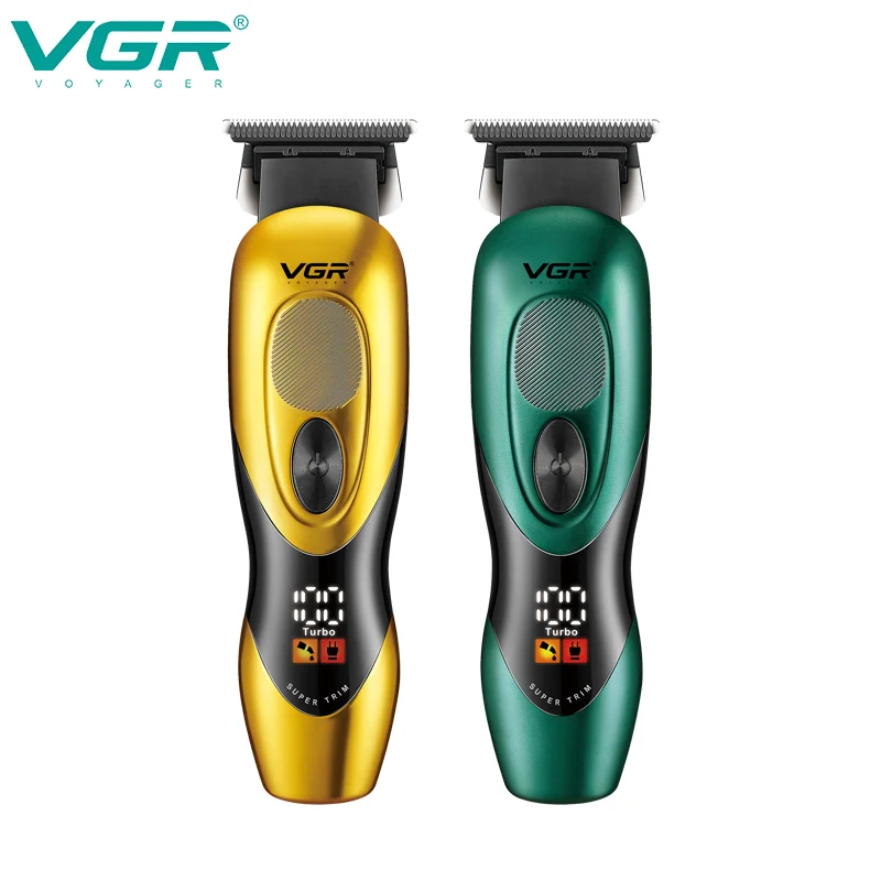 VGR الرجال مقص الشعر الكهربائية ذكي مقص الشعر الرقمي المنزلية النفط رئيس نحت الكهربائية دفع المقص V-227