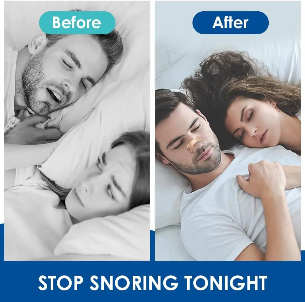 Better Breathe Nasal Strips to Reduce Snoring Works Instantly to Improve Sleep, Relieve Nasal Congestion Due to Colds Allergies