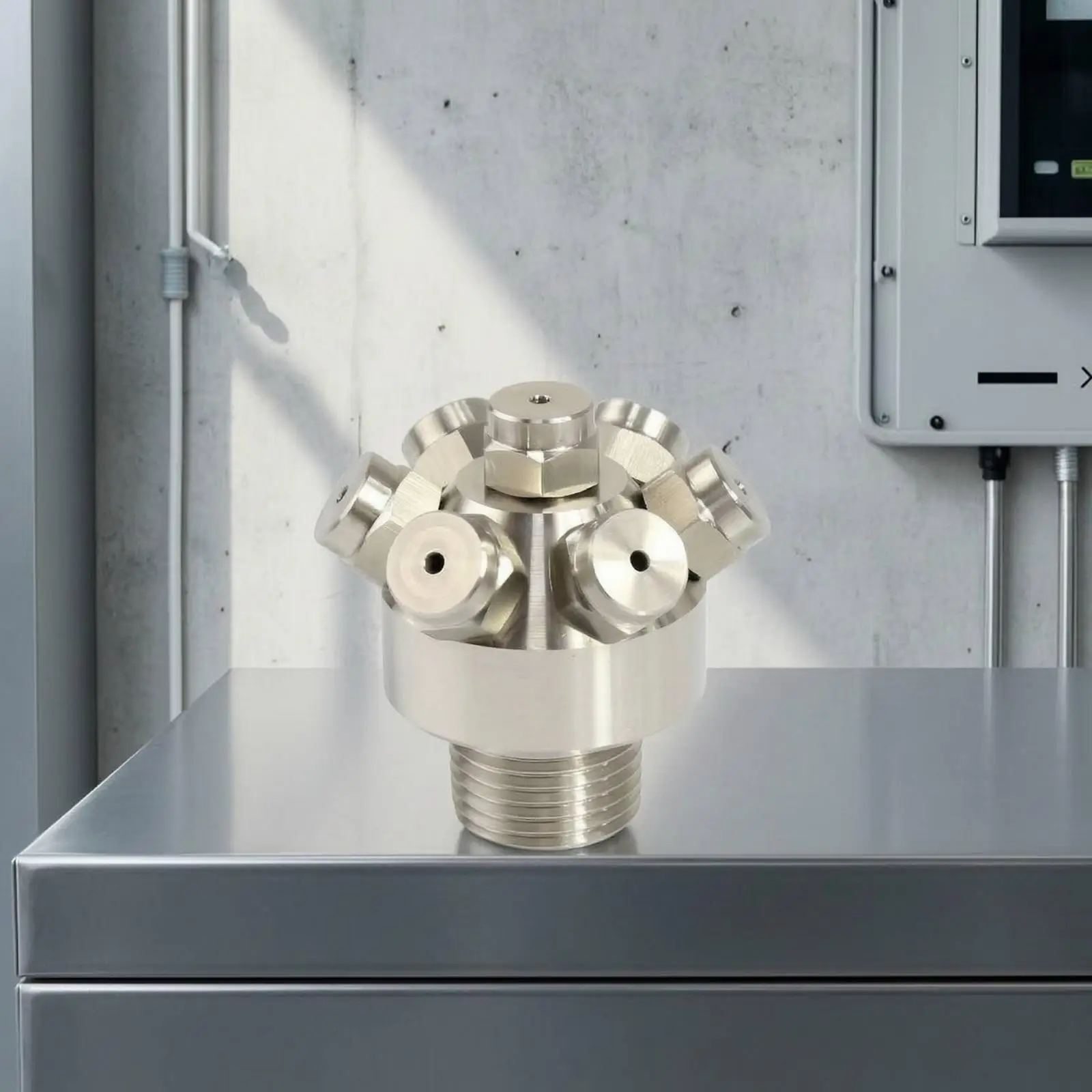 7-hole-aerosolizing-nozzle-stainless-steel-nozzle-with-seven-orifices-metal-for-industrial-cooling-dust-suppression