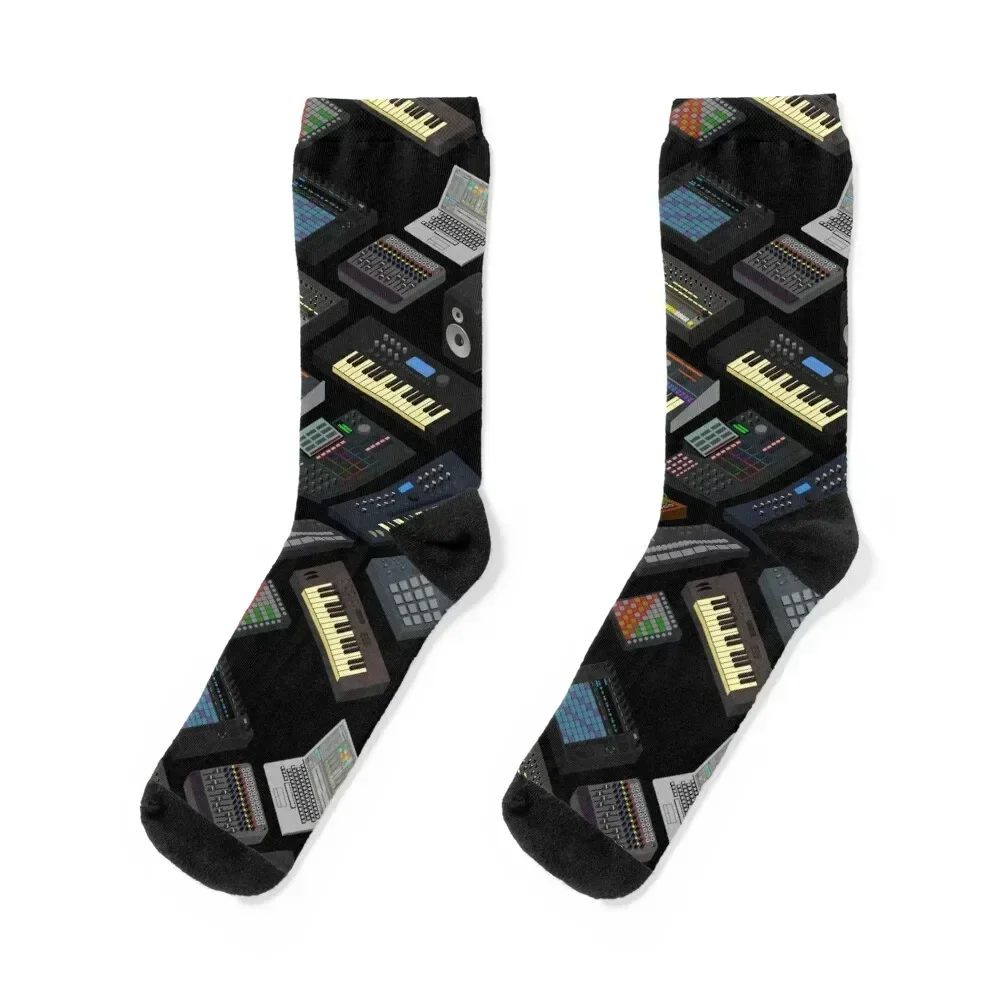 

Synthesizers for Electronic Music Producer Socks gifts colored Hiking boots Novelties Men's Socks Women's