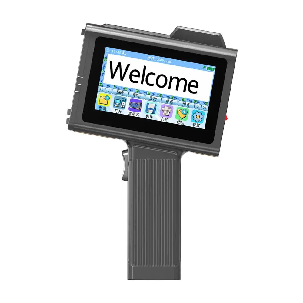 2026 New Semi-Automatic Handheld TIJ Inkjet Printer Portable Date Coding Machine for Bottles Boxes Cables Metal Plastic