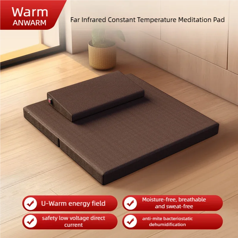 Zafu and Zabuton Meditation Cushion Set  Yoga, Meditation Seat Cushion Electric heating cushion for Winter