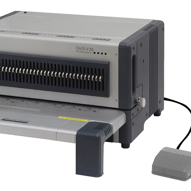 New Electric Wire Binding Machine and Punching Machine Optional Different Punching Dies D600 Model A4 Size