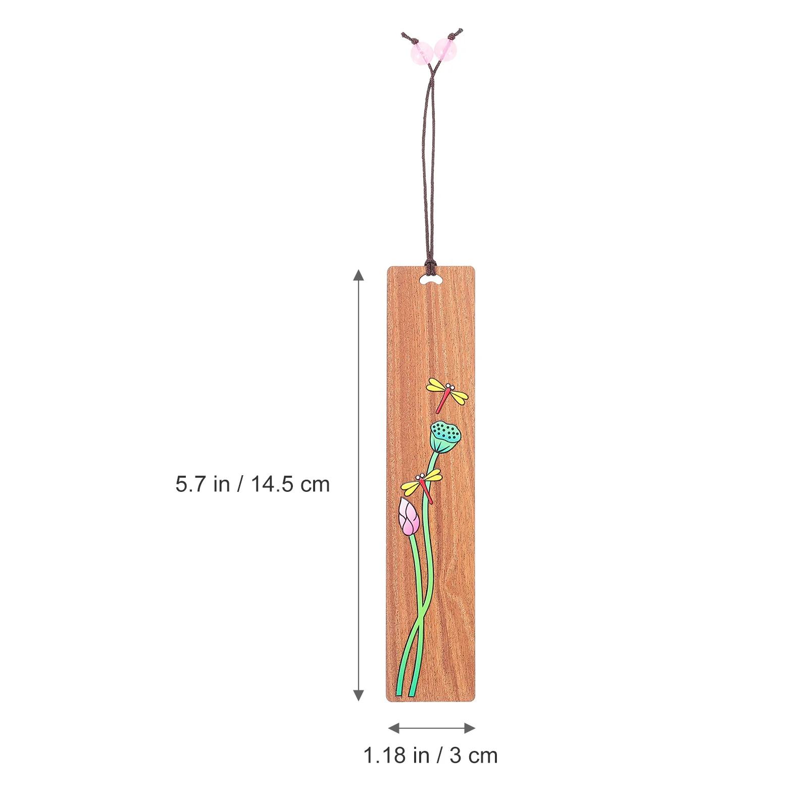 

1pc Painted Wood Creative Book Label Multipurpose Lightweight Premium Bookmark For Study Reading Decoration