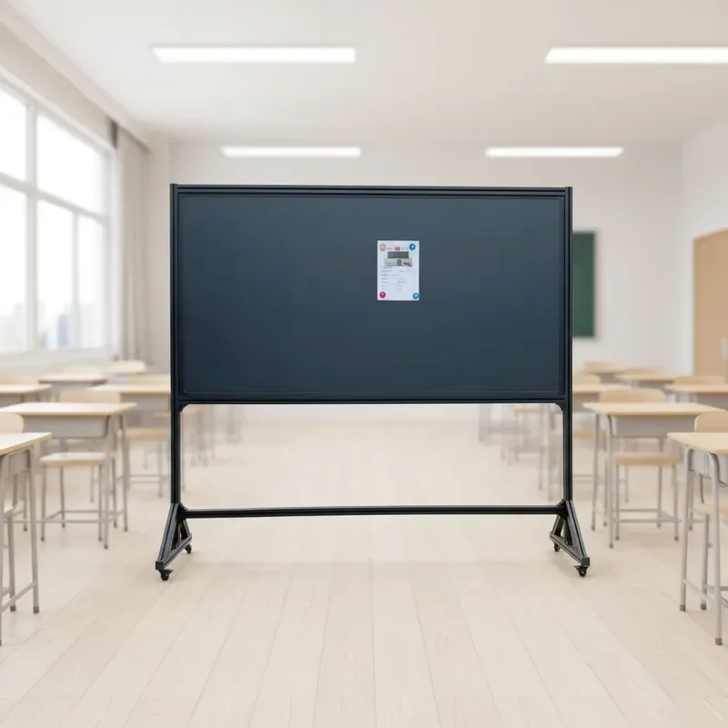 Fuhuitong PD450 vertical whiteboard 100X200 double-sided magnetic dry cleaning board, aluminum alloy non-foldable