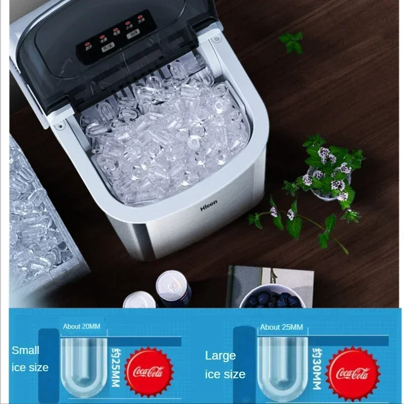 Ice Maker Small Household Commercial 15kg Newly Upgraded Dormitory Bedroom Automatic Ice  Kitchen Appliance مكينة صنع الثلج