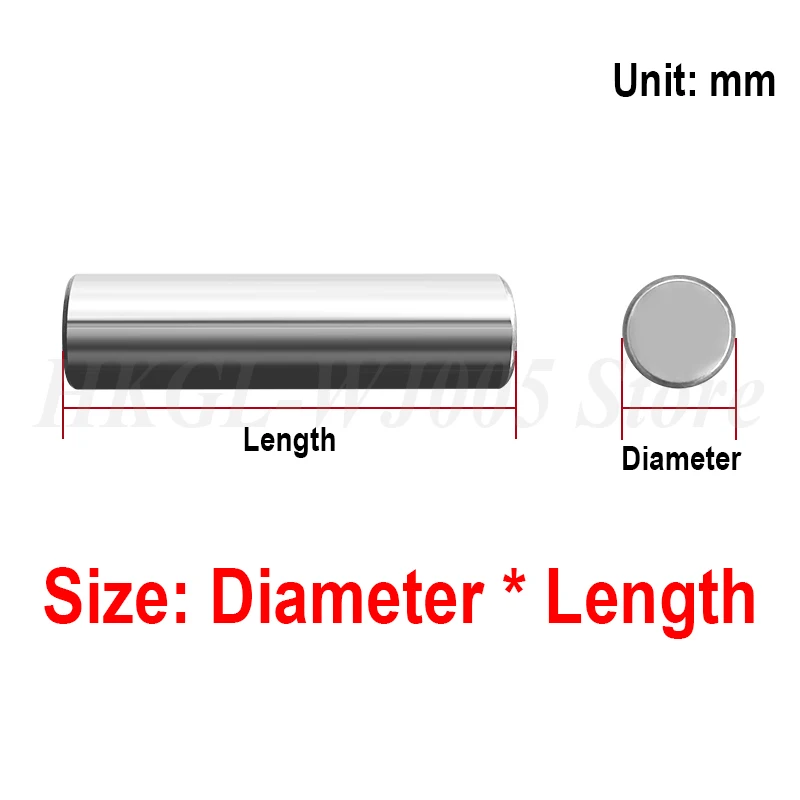 M1-M16 Bearing Steel Cylindrical Pin Needle Roller Dowel Pin Locating Pin Solid Fixing Pin