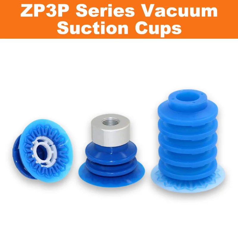 5pcs ZP3P Series Robotic Bag Opening Bellow Vacuum Cup ZP3P-20/25/32/40/50/JT5SF-W Film Suction Nozzle