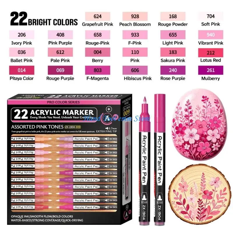 H37F Reusing Drawing Art Markers Set Rich Pigments Professional Color Creative Design School Sketching Markers Supply Set